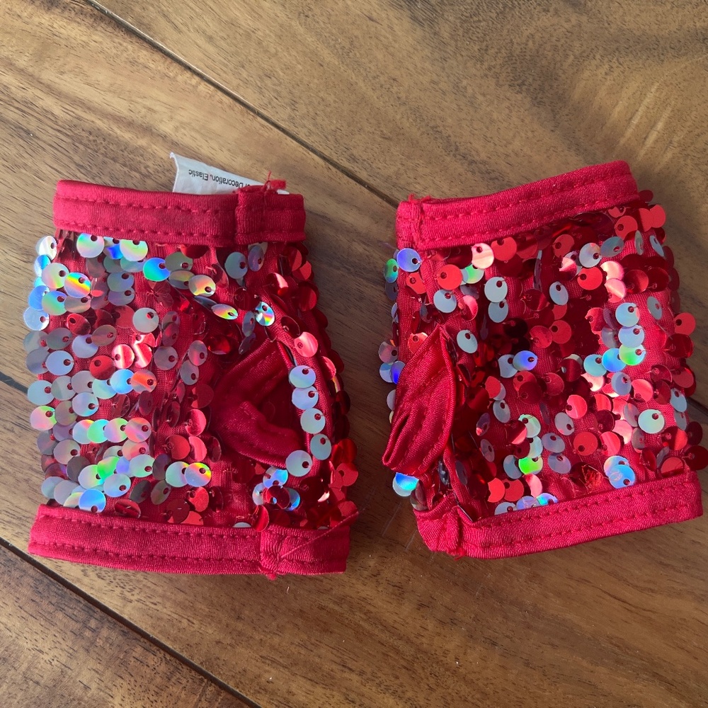 Weissman Sparkling Red Kids Dance Costume - Picture 14 of 16